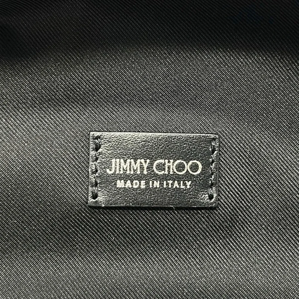 Jimmy Choo York Backpack Black Khaki Multi Nylon Leather